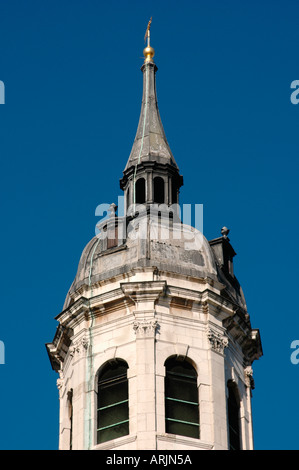 Spire of the church of St Magnus the Martyr Stock Photo