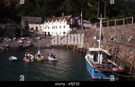 Clovelly harbour in North Devon Stock Photo