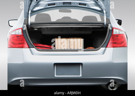 2008 Honda Accord LX-S in Silver - Trunk Props Stock Photo