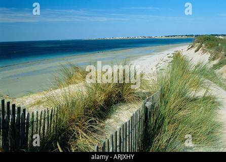 Luzeronde beach and Pointe de l'Herbaudiere, Noirmoutier-en-Ile, Island of Noirmoutier, Vendee, France Stock Photo