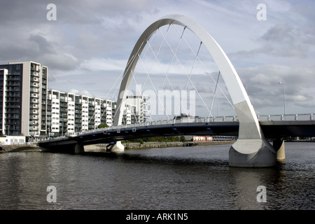 New road bridge over the River Clyde Glasgow which opened in September 2006