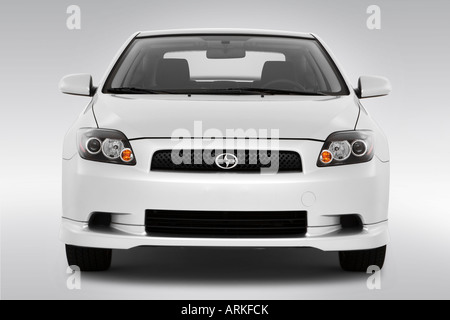 2008 Scion tC in Silver - Low/Wide Front Stock Photo