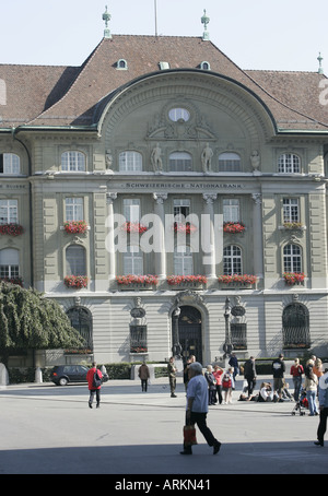Headquarters of  the NationalBank of Switzerland in Berne. Stock Photo