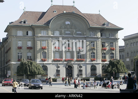 Headquarters of the Swiss National Bank in Berne. Stock Photo