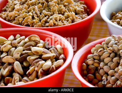 Close-up of Nut Stall at San Fernando Market, Gran Canaria Stock Photo