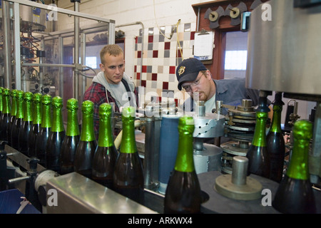 Bottling Line at St. Julian Winery Stock Photo