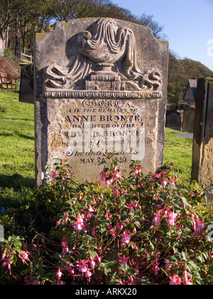 Anne Brontes Grave St Marys Church Stock Photo