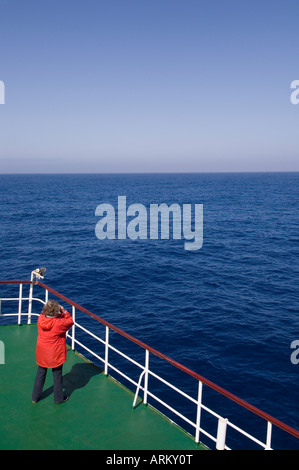 Antarctic Dream ship, Drake Passage near Cape Horn, South America Stock Photo