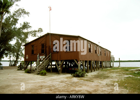 FL Florida Everglades National Park historic Smallwood store exterior general store building on stilts Smallwood s Store Stock Photo