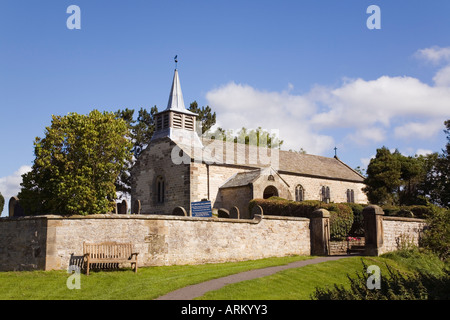 St Aidan's Parish Church on village green in North York Moors 'National Park'. Gillamoor North Yorkshire Moors England UK Stock Photo