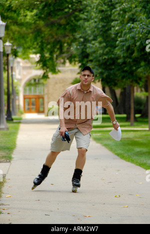 Student activities at the University of Notre Dame campus at South Bend Indiana IN Stock Photo