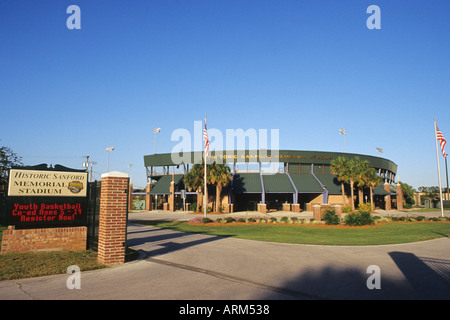 Historic Sanford Memorial Stadium in Sanford Florida Stock Photo