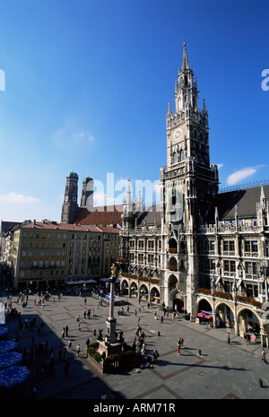 City Hall on Marienplatz, Munich, Bavaria, Germany, Europe Stock Photo
