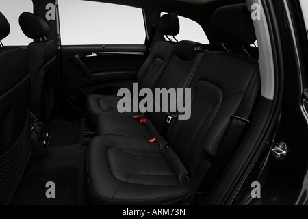 2008 Audi Q7 4.2 Premium quattro in Gray - Rear seats Stock Photo