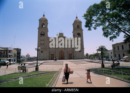 Cathedral in Tacna, near the border with Chile, Peru, South America Stock Photo