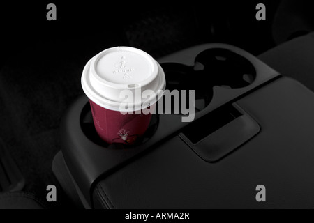 2008 Chevrolet Silverado 3500 LT in White - Cup Holder with Prop Stock Photo