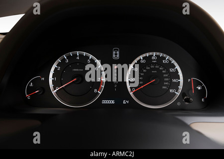 2008 Honda Accord LX Premium in Red - Speedometer/tachometer Stock Photo