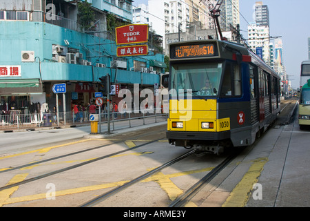 Light Rail in Tuen Mun Hong Kong Stock Photo