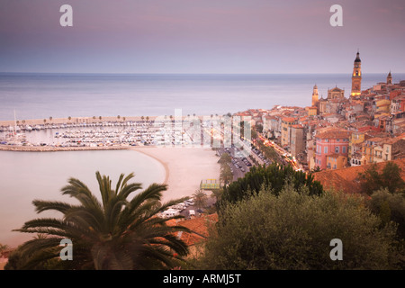 Menton, Alpes Maritimes, Provence, Cote d'Azur, French Riviera, France, Mediterranean, Europe Stock Photo