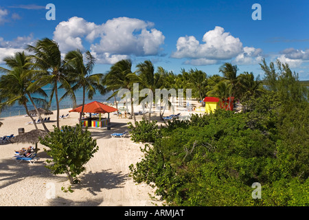 Beach on Princess Cays, Eleuthera Island, Bahamas, Greater Antilles, West Indies, Caribbean, Central America Stock Photo