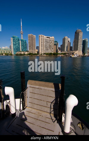 Skyline view from ferry, Toronto, Ontario, Canada. Stock Photo