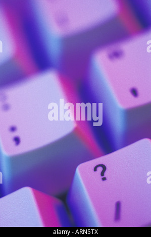 ? key on computer keyboard, British Columbia, Canada. Stock Photo