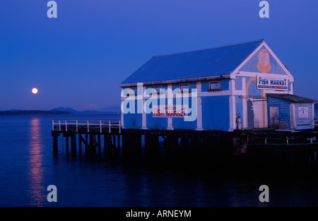 Victoria, Sidney Island, Fish Market at Sidney Pier, Vancouver Island, British Columbia, Canada. Stock Photo