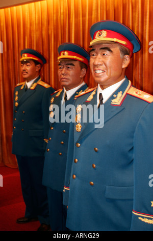 Waxworks of military leaders in the Museum of Chinese history and Museum of the Revolution in Beijing China Stock Photo
