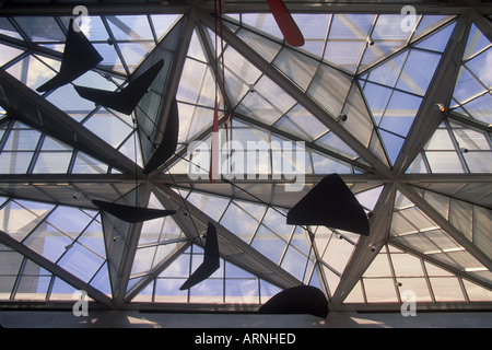 USA Washington DC East Building of the National Gallery Of Art Alexander Calder Mobile Stock Photo