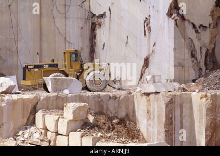 Marble quarry near Orosei, Sardinia. Stock Photo