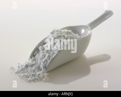 Icing Sugar still life against a white background Stock Photo