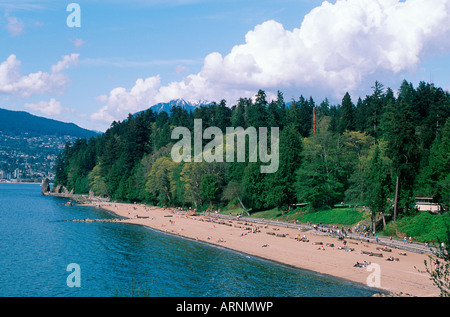 Stanley Park second beach, Vancouver, British Columbia, Canada. Stock Photo