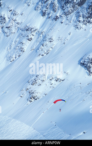 Skier descends whistler, Whistler, British Columbia, Canada Stock Photo ...