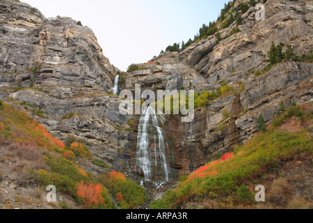Scenic Bridal Veil Falls Provo Utah Stock Photo Alamy