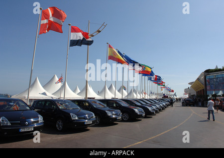 Renaults at Cannes Film Festival Cannes Farance Stock Photo