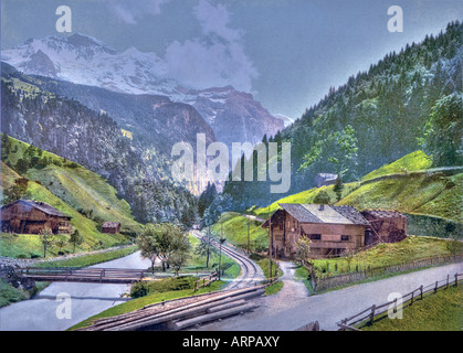 Lauterbrunnen Valley, Bernese Oberland, Switzerland Stock Photo