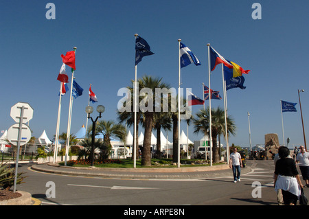 Flags Cannes Film Festival Cannes Farance Stock Photo