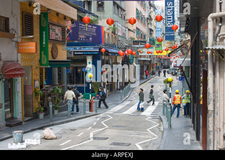 Stanley Street Central Midlevels Hong Kong Stock Photo