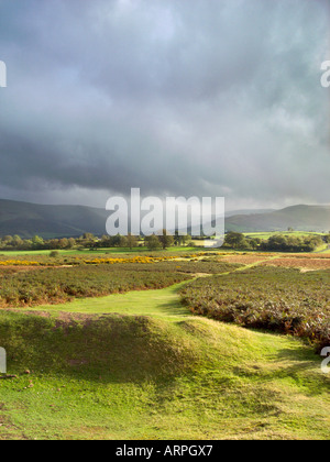 Brecon Beacons ,South Wales UK..Photograph taken near the National Park Mountain Centre.Libanus Stock Photo