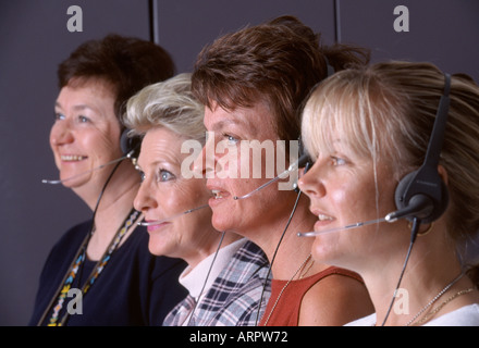 call centre in Portsmouth England Stock Photo