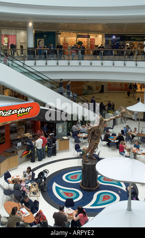 dh Eastgate INVERNESS INVERNESSSHIRE People eating in Food Plaza pedestrian precinct shopping centre mall interior uk