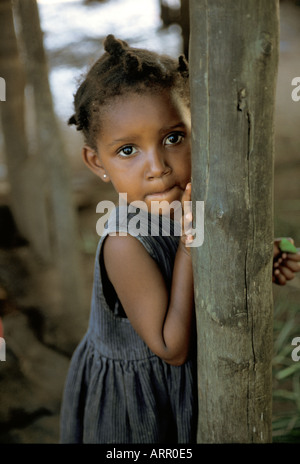 AFRICA KENYA KALIFI Beautiful Kenyan girl in her family's barn Stock Photo