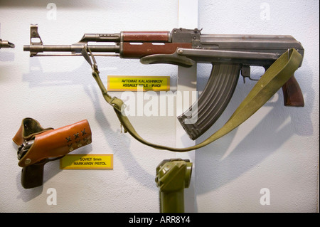 a Kalashnikov at the Muckleburgh Collection, Weybourne, Norfolk, UK Stock Photo