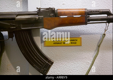 a Kalashnikov at the Muckleburgh Collection, Weybourne, Norfolk, UK Stock Photo