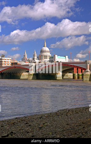 St Paul's Cathedral and Blackfriars Bridge, London, United Kingdom Stock Photo