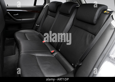 2008 Saab 9-3 Sport Combi in Silver - Rear seats Stock Photo