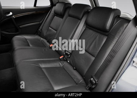 2008 Saab 9-5 Sport Combi in Gray - Rear seats Stock Photo