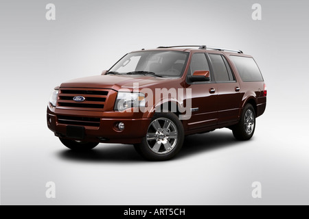 2008 Ford Expedition EL Limited in Orange - Front angle view