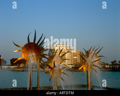 Sun Monument on Corniche Road in Jeddah, Saudi Arabia Stock Photo