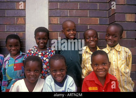 Zimbabweans, Zimbabwean children, boy, boys, schoolboys, girl, girls, schoolgirls, schoolchildren, city of Harare, Harare, Harare Province, Zimbabwe Stock Photo